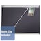 Quartet Magnetic Fabric Bulletin Board 48"H, Aluminum frame MB547A - alternate 9