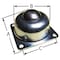 Ashland Conveyor Ball Transfer, Flange, 1-1/2In Ball Dia BT F 4H 1.5DIA 250 SS/CS - alternate 1