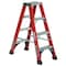 Louisville 4 ft Fiberglass Twin Stepladder, 375 lb Capacity FM1404HD - alternate 1