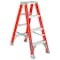 Louisville 4 ft Fiberglass Twin Stepladder, 300 lb Capacity FM1504 - alternate 1