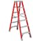 Louisville 6 ft Fiberglass Twin Stepladder, 300 lb Capacity FM1506 - alternate 1