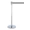Tensabarrier Barrier Post with Belt, Chrome, 7 1/2 ft Length, 38 in Post Height, No Legend 890U-1P-1P-1P-STD-NO-S3X-C - alternate 2