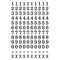 Cosco Numbering Stamp, 10 Bands, Metal 038724