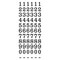 Cosco Numbering Stamp, 6 Bands, Metal 038728
