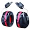 3M Peltor Peltor Optime 105 Hard Hat-Mounted Earmuffs, Passive Protection, NRR 27 dB, Foam, Black/Red H10P3E - alternate 1