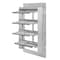 Dayton 12 in 15"H-W 5.75"L Alu Wall Backdraft Dampr, 12-1/2 in x 12-1/2 in, Aluminum 1C742 - alternate 4
