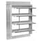 Dayton 12 in 15"H-W 5.75"L Alu Wall Backdraft Dampr, 12-1/2 in x 12-1/2 in, Aluminum 1C742 - alternate 5