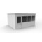 Porta-King 4-Wall Modular In-Plant Office, 8 ft H, 16 ft W, 12 ft D, White VK1DW-WCM 12'x16' 4-Wall - alternate 2