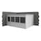 Porta-King 2-Wall Modular In-Plant Office, 8 ft H, 16 ft W, 12 ft D, White VK1DW-WCM 12'x16' 2-Wall - alternate 2