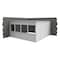 Porta-King 2-Wall Modular In-Plant Office, 8 ft H, 16 ft W, 16 ft D, White VK1DW-WCM 16'x16' 2-Wall - alternate 2
