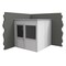 Porta-King 2-Wall Modular In-Plant Office, 8 ft H, 8 ft W, 8 ft D, White VK1STL-WCM 8'x8' 2-Wall - alternate 2