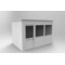 Porta-King 4-Wall Modular In-Plant Office, 8 ft H, 12 ft W, 8 ft D, White VK1STL-WCM 8'x12' 4-Wall - alternate 2