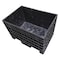 Buckhorn Bulk Container 13.8 cu ft Volume Cap., 41 5/8 in L, 28 3/4 in W, 27 3/4 in H, Plastic, Black BF4229280010000 - alternate 2
