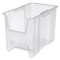 Akro-Mils Stacking Bin, 17-1/2 in L x 10-7/8 in W x 12-1/2 in H, Clear, 75 lb Load Capacity 13014SCLAR - alternate 1