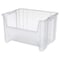 Akro-Mils Stacking Bin, 15-1/4 in L x 19-7/8 in W x 12-1/2 in H, Clear, 75 lb Load Capacity 13017SCLAR - alternate 1