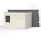 Porta-King 3-Wall Modular In-Plant Office, 8 ft H, 12 ft W, 10 ft D, White VK1DW-WCM 10'x12' 3-Wall - alternate 1