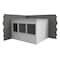 Porta-King 2-Wall Modular In-Plant Office, 8 ft H, 12 ft W, 10 ft D, White VK1STL-WCM 10'x12' 2-Wall - alternate 2