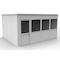 Porta-King 4-Wall Modular In-Plant Office, 8 ft H, 16 ft W, 12 ft D, White VK1STL-WCM 12'x16' 4-Wall - alternate 2