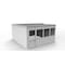Porta-King 4-Wall Modular In-Plant Office, 8 ft H, 16 ft W, 16 ft D, White VK1STL-WCM 16'x16' 4-Wall - alternate 2