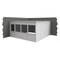 Porta-King 2-Wall Modular In-Plant Office, 8 ft H, 16 ft W, 16 ft D, White VK1STL-WCM 16'x16' 2-Wall - alternate 2