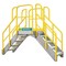 Erectastep Stair Unit, 2 Steps, Aluminum, 1000 lb Load Capacity, Serrated Tread 11387 - alternate 4