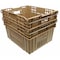 Orbis Nestable Storage Container, 9.3 gal, 24 in L x 20-1/4 in W x 6-3/4 in H, Beige, Plastic AF1 Beige - alternate 2