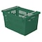 Orbis Hang & Stack Storage Bin, Plastic, Green, 13 1/4 in H, 15 3/4 in W, 23 5/8 in L AF2416-13 Green - alternate 1