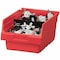 Akro-Mils Shelf Storage Bin, Plastic, Red, 6 in H, 8 3/8 in W, 11 5/8 in L 30080RED - alternate 3