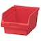 Akro-Mils Shelf Storage Bin, Plastic, Red, 6 in H, 8 3/8 in W, 11 5/8 in L 30080RED - alternate 1