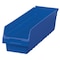 Akro-Mils Shelf Storage Bin, Plastic, Blue, 6 in H, 6 5/8 in W, 23 5/8 in L 30094BLUE - alternate 1