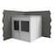 Porta-King 2-Wall Modular In-Plant Office, 8 ft H, 8 ft W, 8 ft D, White VK1DW-WCM 8'x8' 2-Wall - alternate 2