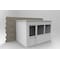 Porta-King 3-Wall Modular In-Plant Office, 8 ft H, 12 ft W, 8 ft D, White VK1DW-WCM 8'x12' 3-Wall - alternate 2