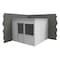 Porta-King 2-Wall Modular In-Plant Office, 8 ft H, 10 ft W, 10 ft D, White VK1DW-WCM 10'x10' 2-Wall - alternate 2