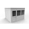 Porta-King 4-Wall Modular In-Plant Office, 8 ft H, 12 ft W, 10 ft D, White VK1DW-WCM 10'x12' 4-Wall - alternate 2