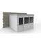 Porta-King 3-Wall Modular In-Plant Office, 8 ft H, 12 ft W, 10 ft D, White VK1DW-WCM 10'x12' 3-Wall - alternate 2