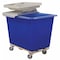 Royal Basket Trucks Poly Hinged Lid, 10 Bu, Blue G10-BLX-LDN - alternate 2