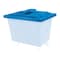 Royal Basket Trucks Poly Hinged Lid, 20 Bu, Blue G20-BLX-LDN - alternate 1
