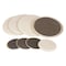 Zoro Select Furn. Glides, Self-Stick, Rd, 3-1/2", 7", PK8 10G206 - alternate 1