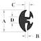 Trim-Lok Dbl. Piece (requires key) Rubber Locking Gasket, Fits Glass 3/16" - 1/4", Fits Edge 0.093 to 0.14" LK1179-25 - alternate 2