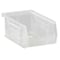 Quantum Storage Systems Hang & Stack Storage Bin, Polypropylene, Clear, 3 in H, 4 1/8 in W, 7 3/8 in L QUS220CL - alternate 2