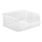 Quantum Storage Systems Hang & Stack Storage Bin, Polypropylene, Clear, 5 in H, 11 in W, 10 7/8 in L QUS235CL - alternate 2