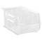 Quantum Storage Systems Hang & Stack Storage Bin, Polypropylene, Clear, 7 in H, 8 1/4 in W, 14 3/4 in L QUS240CL - alternate 2