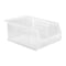 Quantum Storage Systems Hang & Stack Storage Bin, Polypropylene, Clear, 6 in H, 8 1/4 in W, 13 5/8 in L QUS241CL - alternate 1
