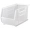 Quantum Storage Systems Hang & Stack Storage Bin, Polypropylene, Clear, 9 in H, 8 1/4 in W, 18 in L QUS265CL - alternate 1