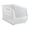 Quantum Storage Systems Hang & Stack Storage Bin, Polypropylene, Clear, 9 in H, 8 1/4 in W, 18 in L QUS265CL - alternate 2