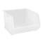 Quantum Storage Systems Hang & Stack Storage Bin, Polypropylene, Clear, 11 in H, 16 1/2 in W, 18 in L QUS270CL - alternate 2