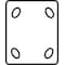 Zoro Select Rgd Plate Castr, Rubber, 4 in., 350 lb, Rllr 1NWJ1 - alternate 4