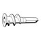 Zoro Select Wall Anchor, Not Rated Tension Strength, 1-11/16"L, Nylon, 100 PK U30533.013.0125 - alternate 1