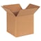 Zoro Select 6 in x 6 in x 6 in Shipping Box, Kraft, Corrugate, Single Wall, 32 ECT 11K589 - alternate 1