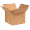 Zoro Select 8 in x 8 in x 6 in Shipping Box, Kraft, Corrugate, Single Wall, 32 ECT 11K611 - alternate 1